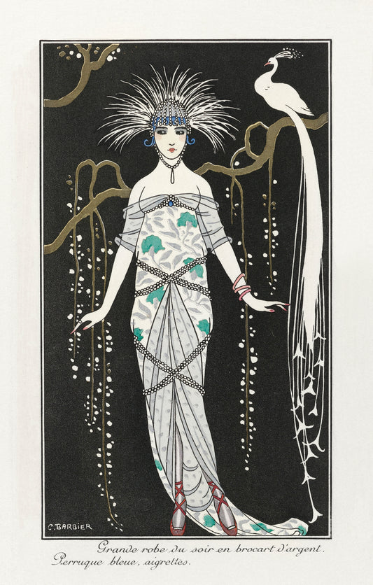 Costumes Parisiens Grande robe du soir  by George Barbier