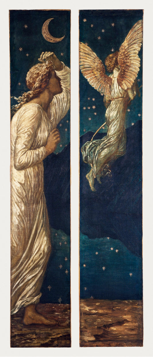 Cupid Flying away from Psyche (1881) by Sir Edward Burne–Jones