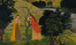 Radha with Her Confidant, Pining for Krishna, Folio from the Second or Tehri Garhwal Gita Govinda
