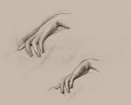 Studies for a Hand in The Godhead Fires by Sir Edward Burne–Jones