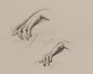 Studies for a Hand in The Godhead Fires by Sir Edward Burne–Jones