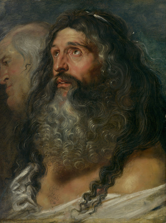 Study of Two Heads by Peter Paul Rubens