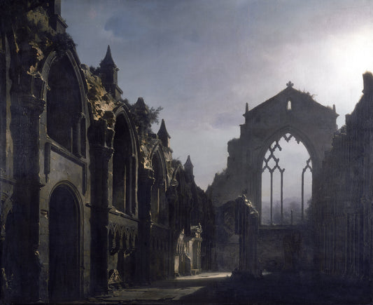 The Ruins of Holyrood Chapel (Louis Daguerre), 1824